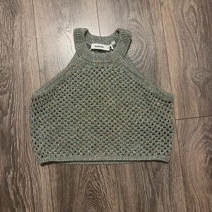 Sandro Gray Knit Women's Top